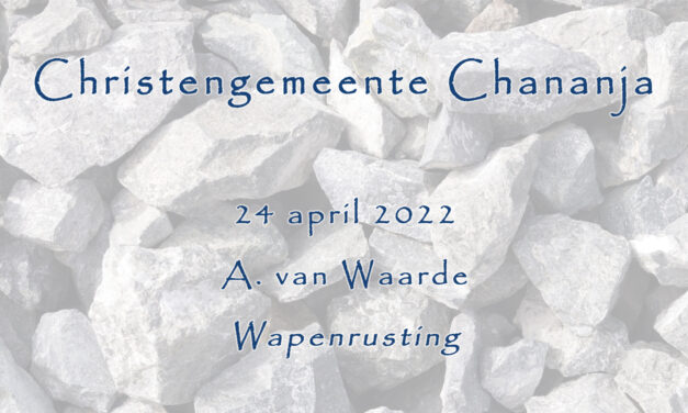 24-04-2022 – A. van Waarde – Wapenrusting