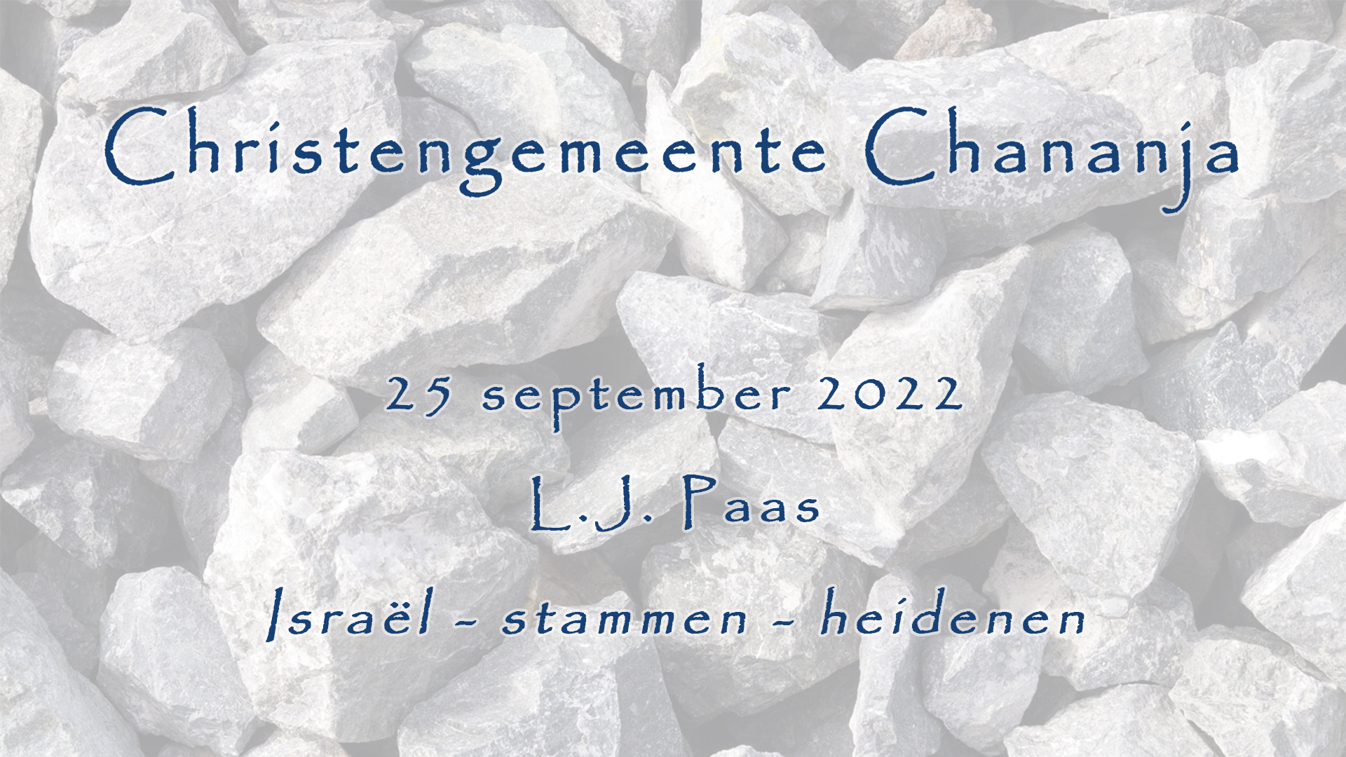 25-09-2022 – L.J. Paas – Israel