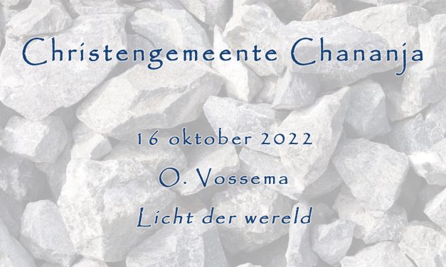 16-10-2022 – O. Vossema – Licht der wereld