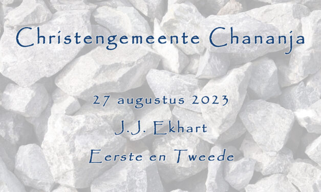 27-08-2023 – J.J. Ekhart – Eerste en Tweede