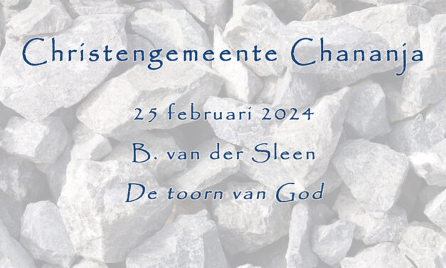 25-02-2024 – B. v.d. Sleen – De toorn van God