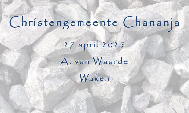 27-04-2025 – A. van Waarde – Waken