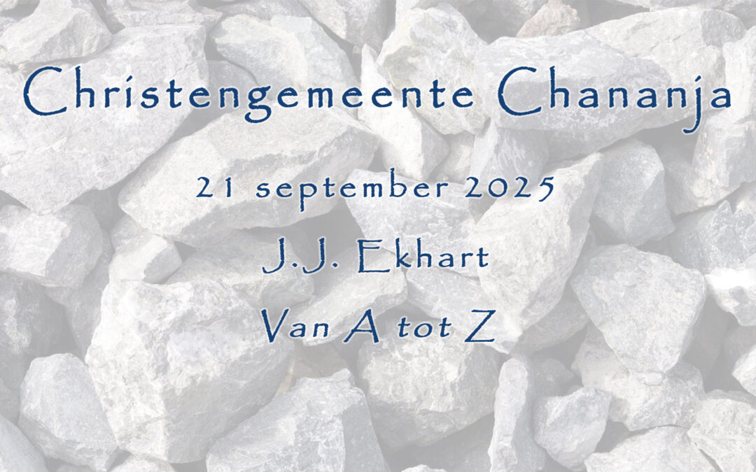 21-09-2025 – J.J. Ekhart – Van A tot Z