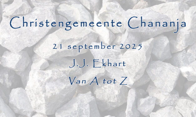 21-09-2025 – J.J. Ekhart – Van A tot Z
