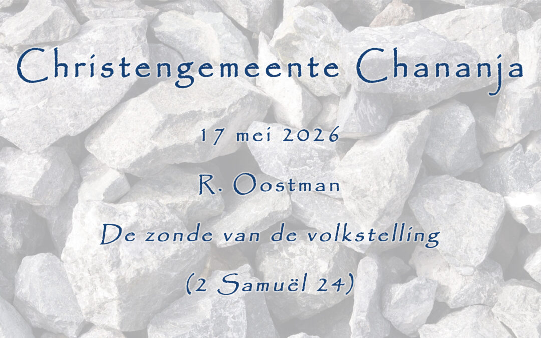 17-05-2026 – R. Oostman – De Zonde van de Volkstelling
