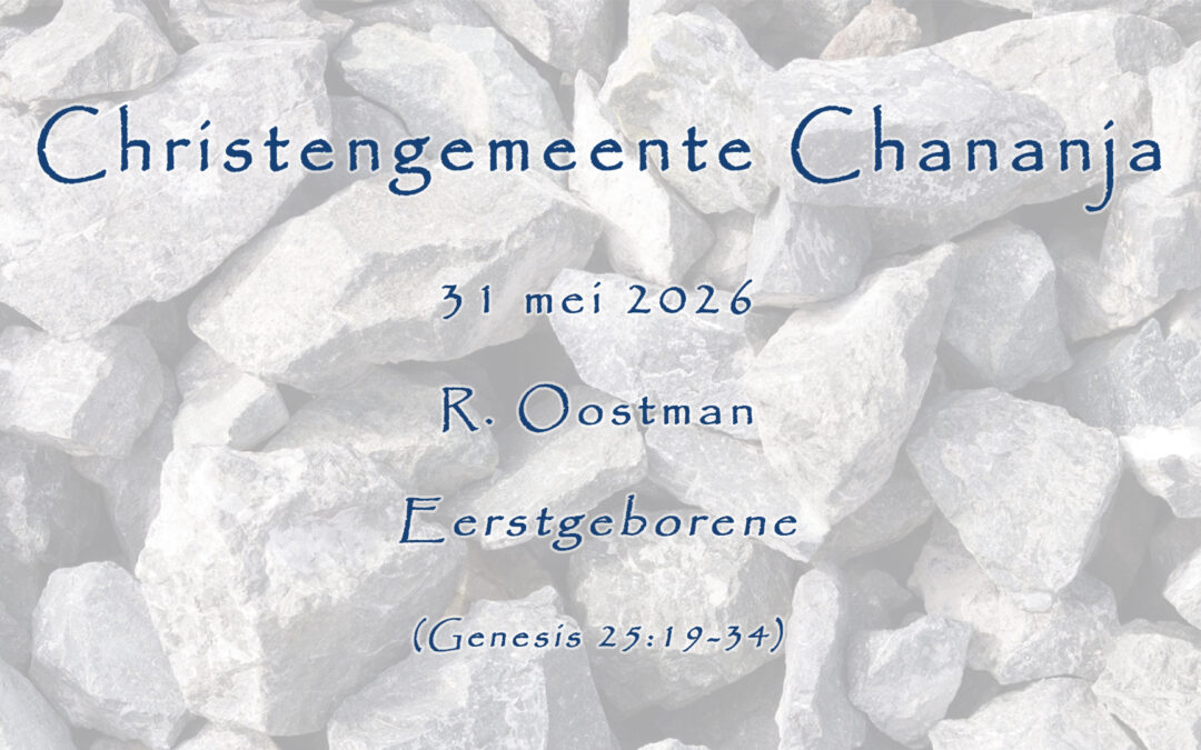 31-05-2026 – R. Oostman – Eerstgeborene